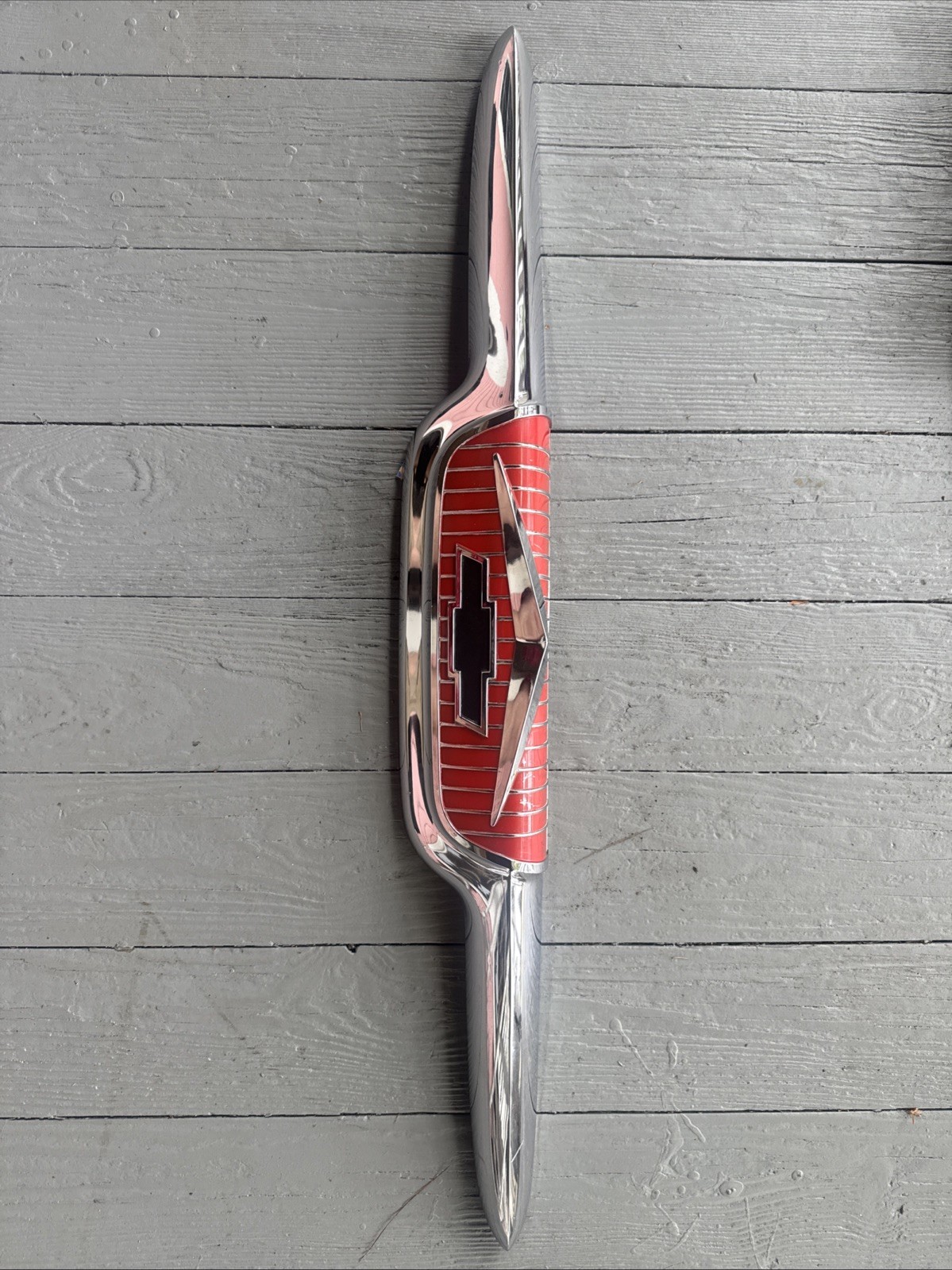 VTG NOS 1956/57 Chevy Truck Hood Emblem Excellent Condition Original