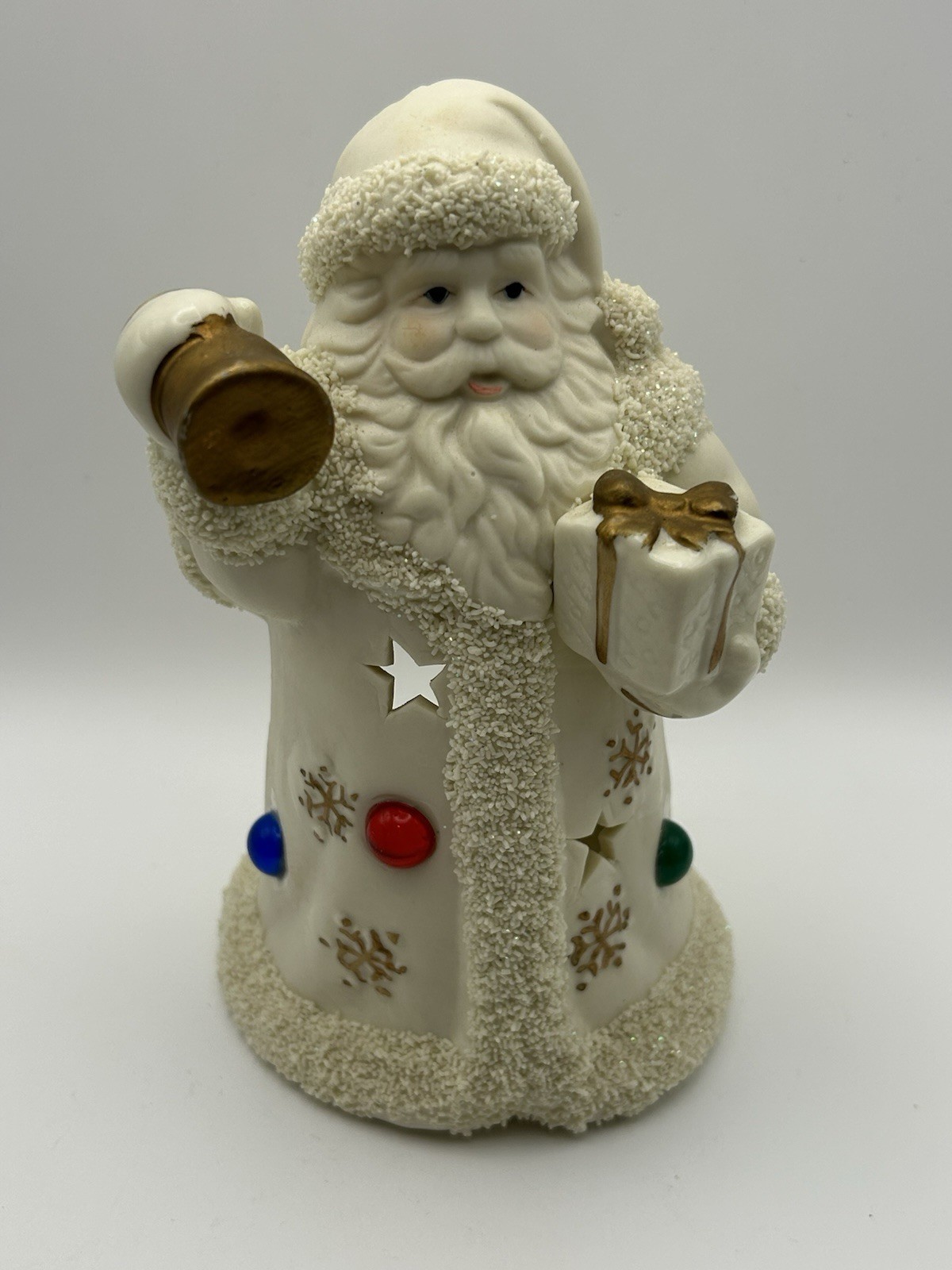 Vintage International Bazaar Christmas Porcelain Santa Votive Holder