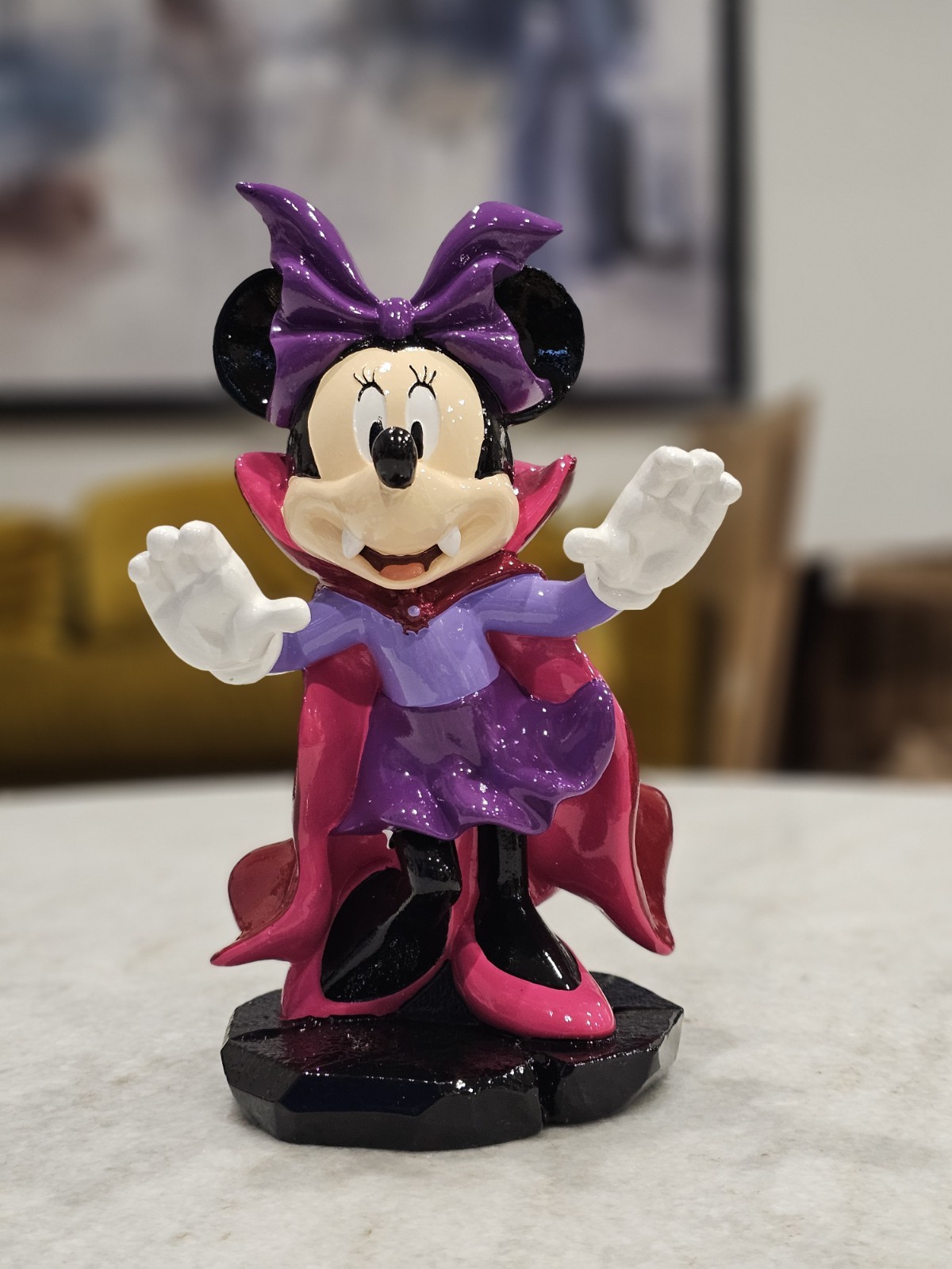 Disney Minnie Mouse Vampiress Figurine – 9.75” Resin – Halloween Decor 