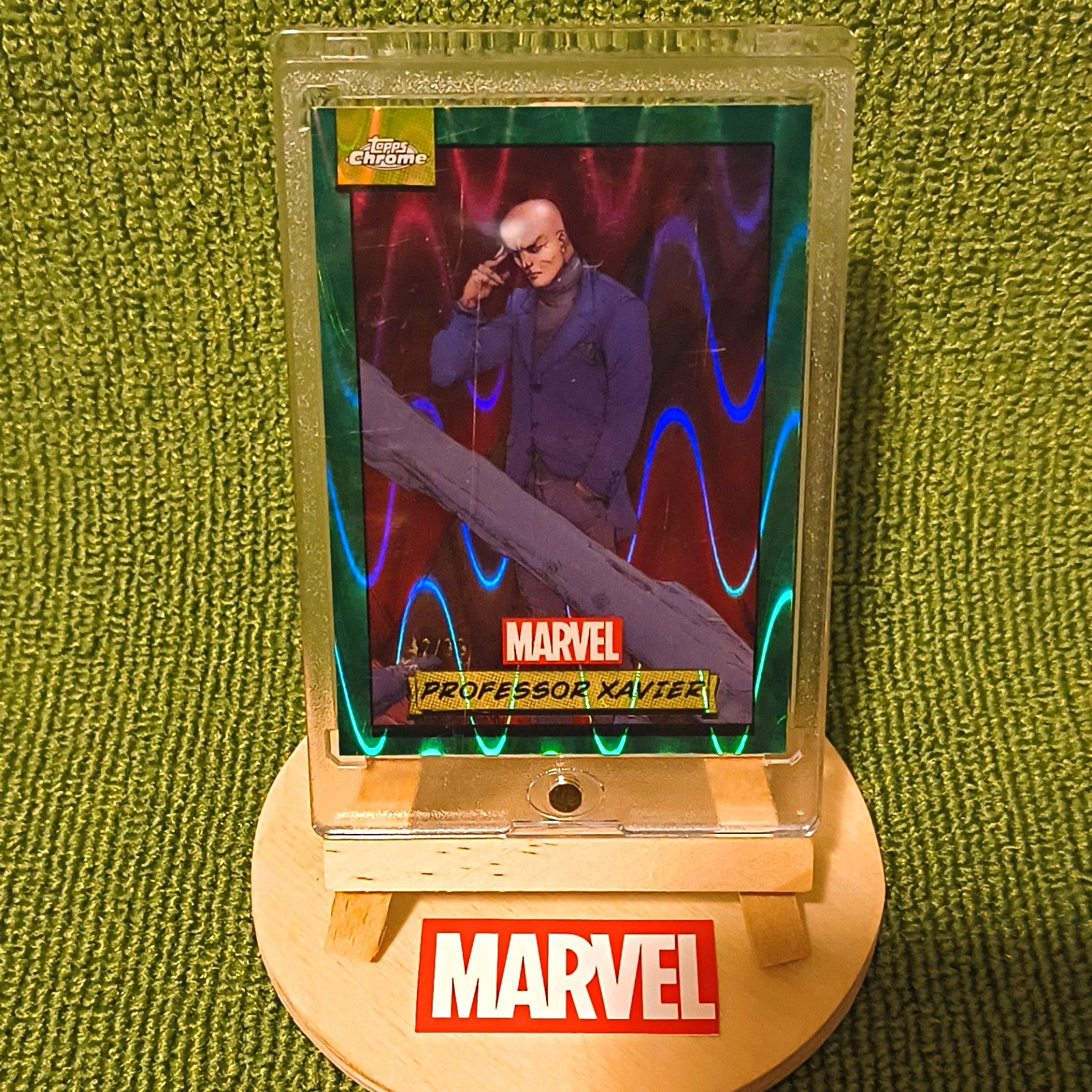2024 Topps Chrome Marvel Professor Xavier Green Raywave 42/99