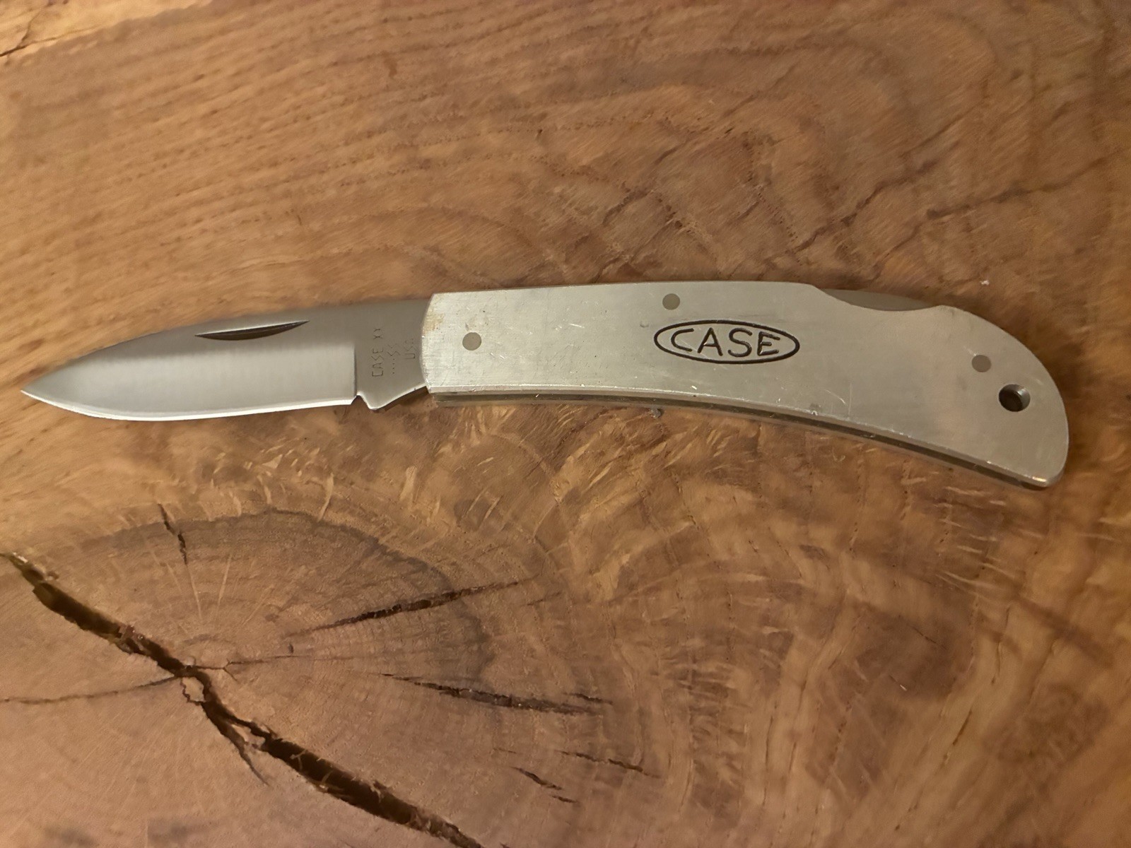 Vintage 1985 Case XX M1051 LSSP 5-Dot Lockback Pocket Knife Aluminum Hornet USA