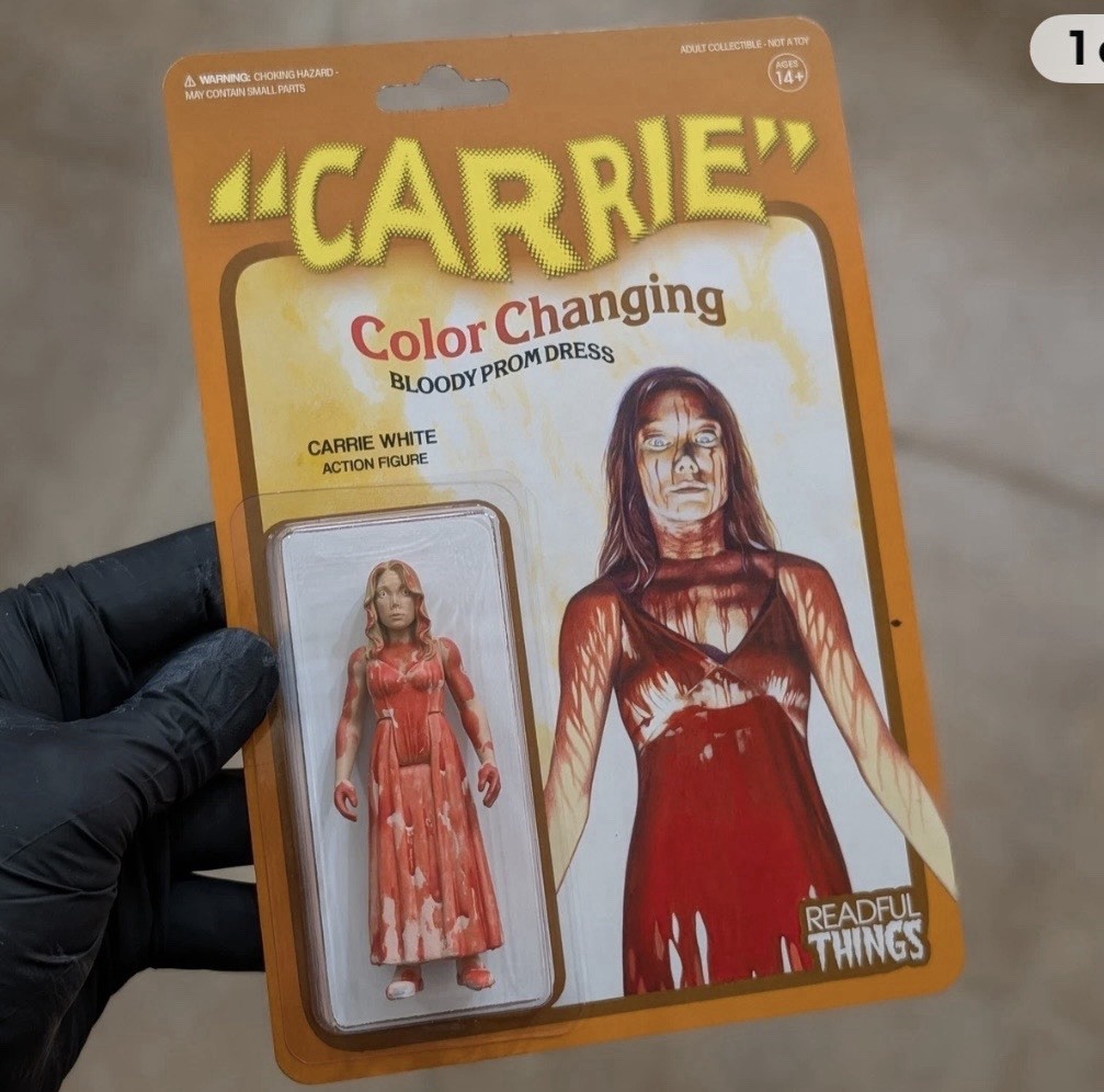 🔥 Rare 1/1 Stephen King Carrie Custom Action Figure By Readful Things MOC DKE