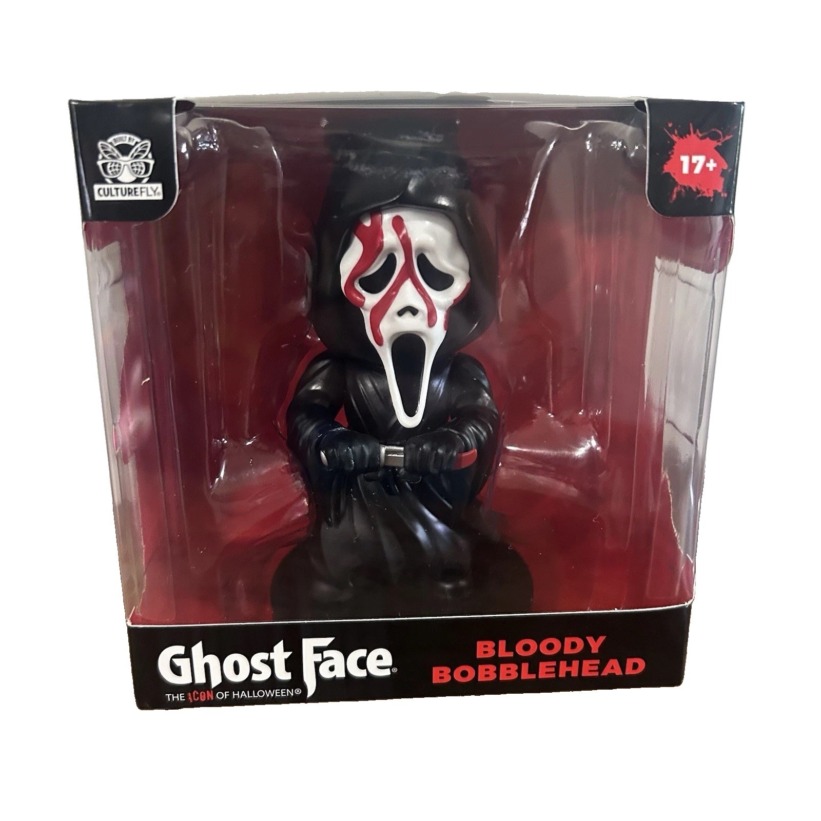 CultureFly Ghost Face Bloody Bobblehead Scream Figure Halloween Horror New