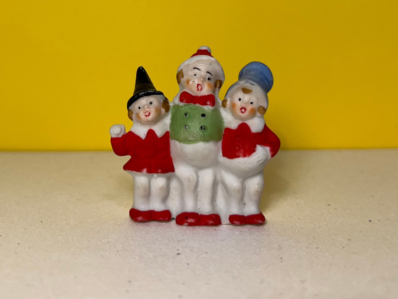 Antique German Miniature Bisque Figurine Carolers