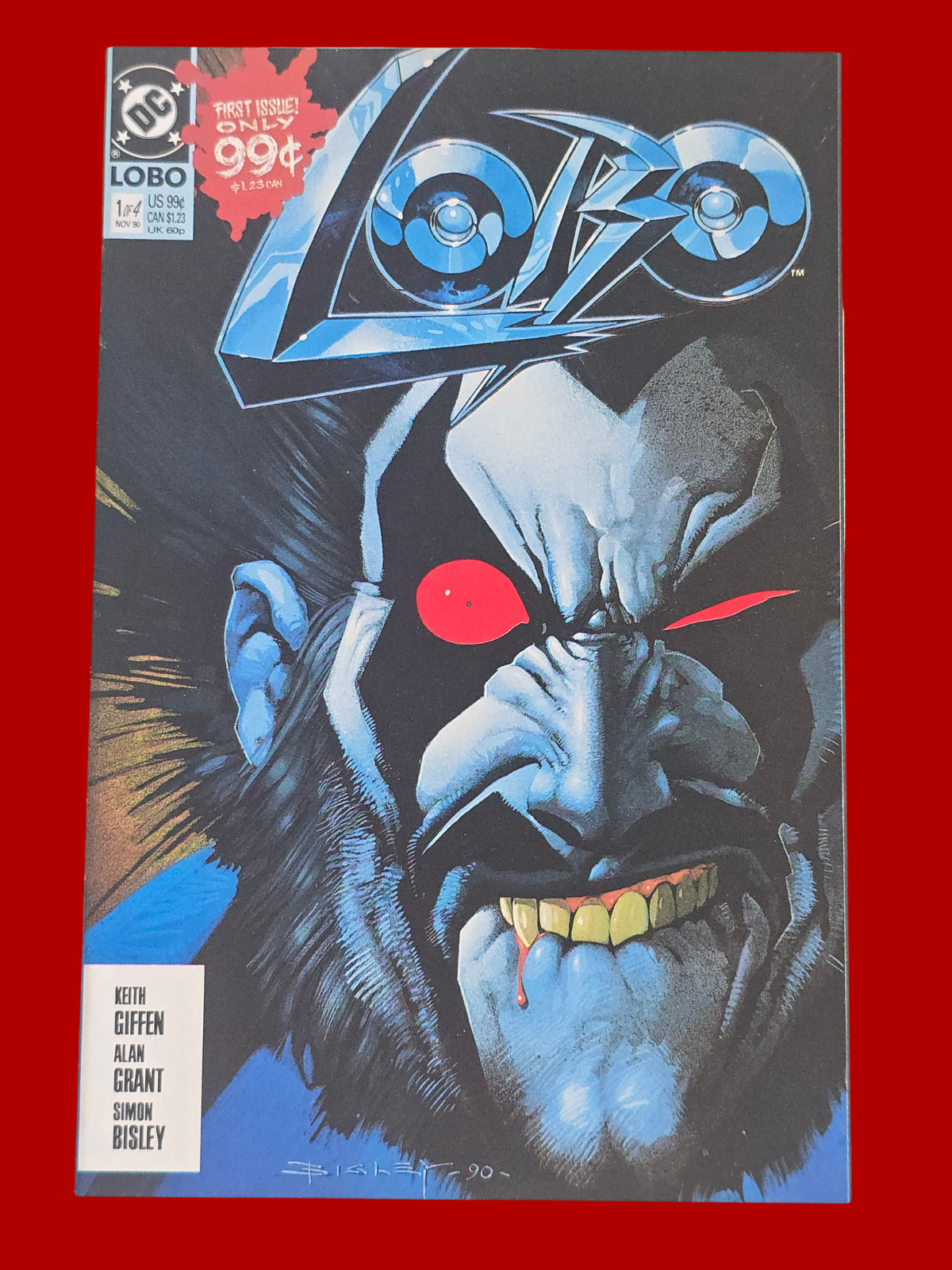 Lobo #1 DC Comics 1990 First Issue Simon Bisley Keith Giffen Alan Grant