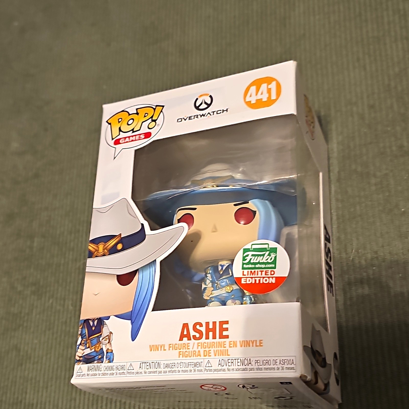 Funko Pop Games Overwatch Ashe Vinyl Figure #441 Limited Edition Unopened Box