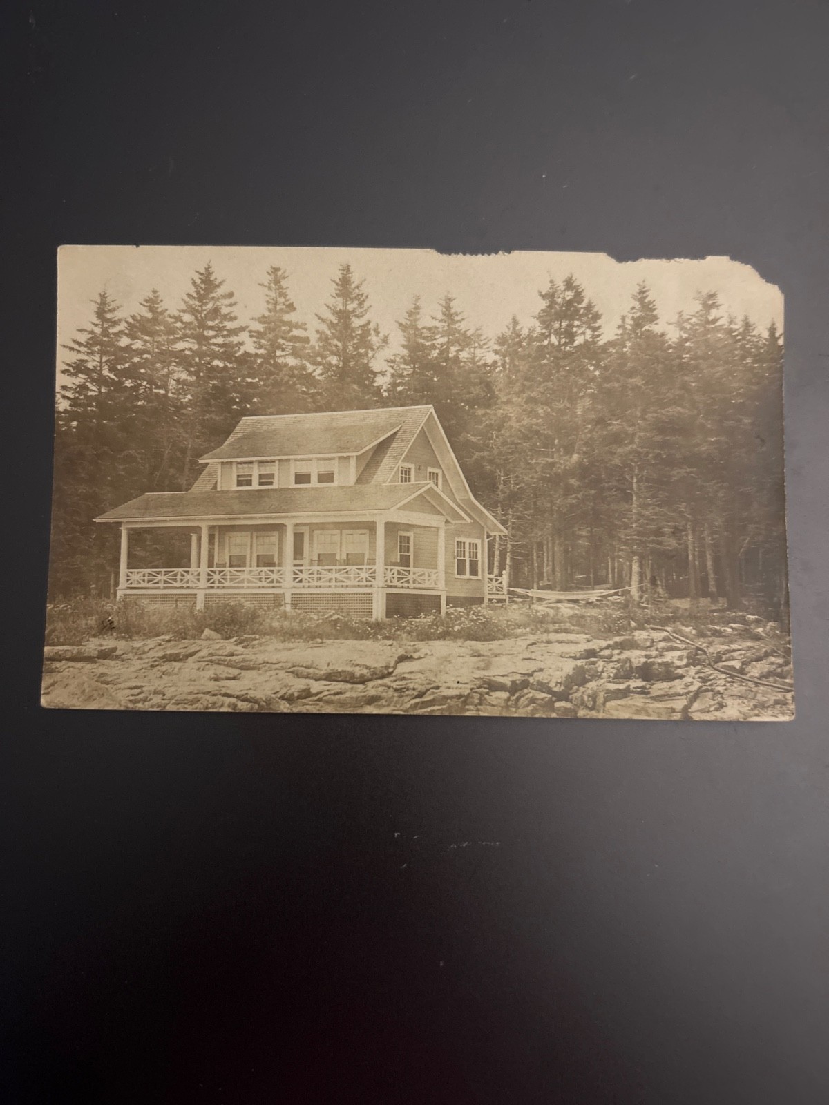 Southport Maine,Vintage postcard of a house