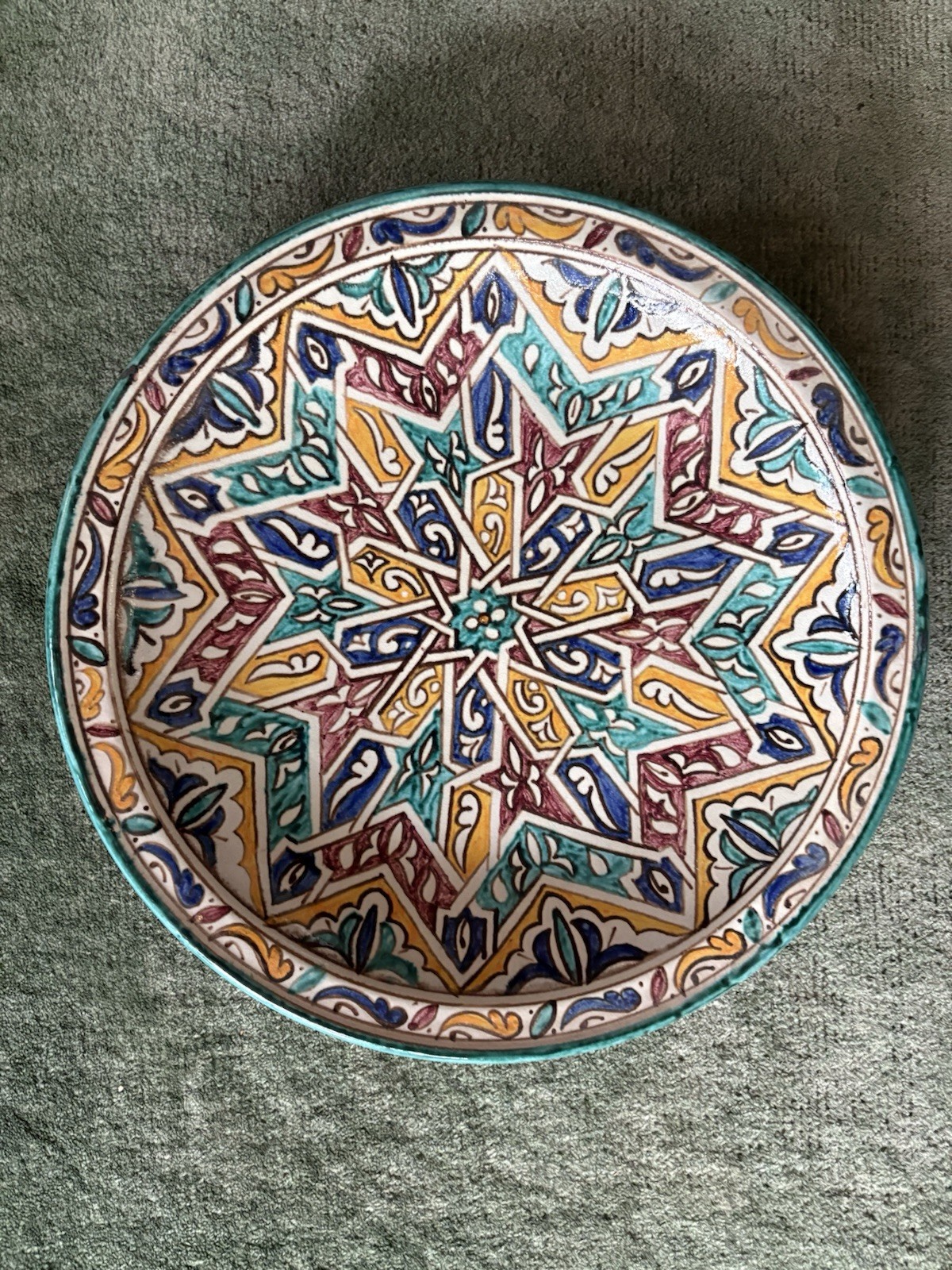 Authentic Moroccan Serving Platter Handmade