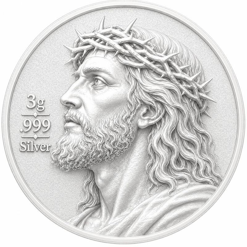 Jesus Christ - Finite Body, Infinite Soul 3g Silver Round
