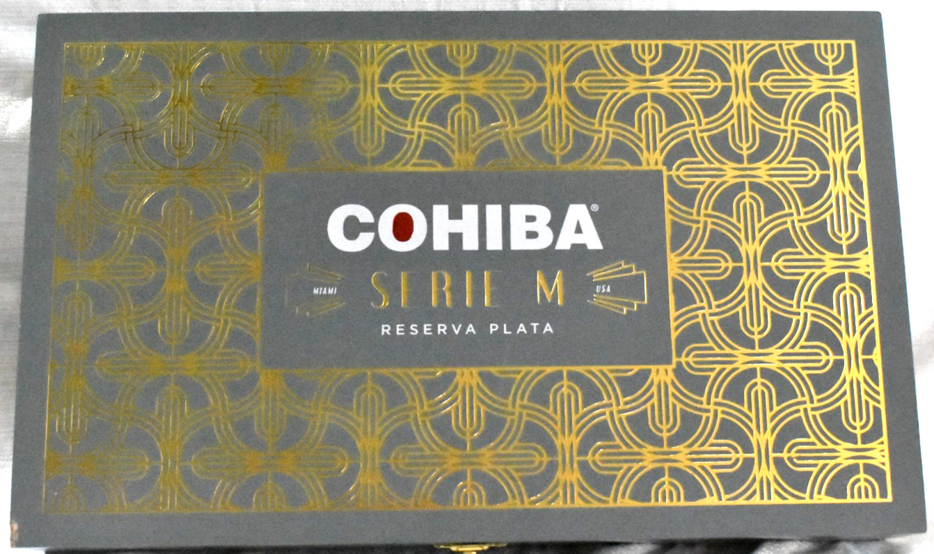 COHIBA - SERIE M TORO RESERVA PLATA - WOOD CIGAR BOX - 12.5
