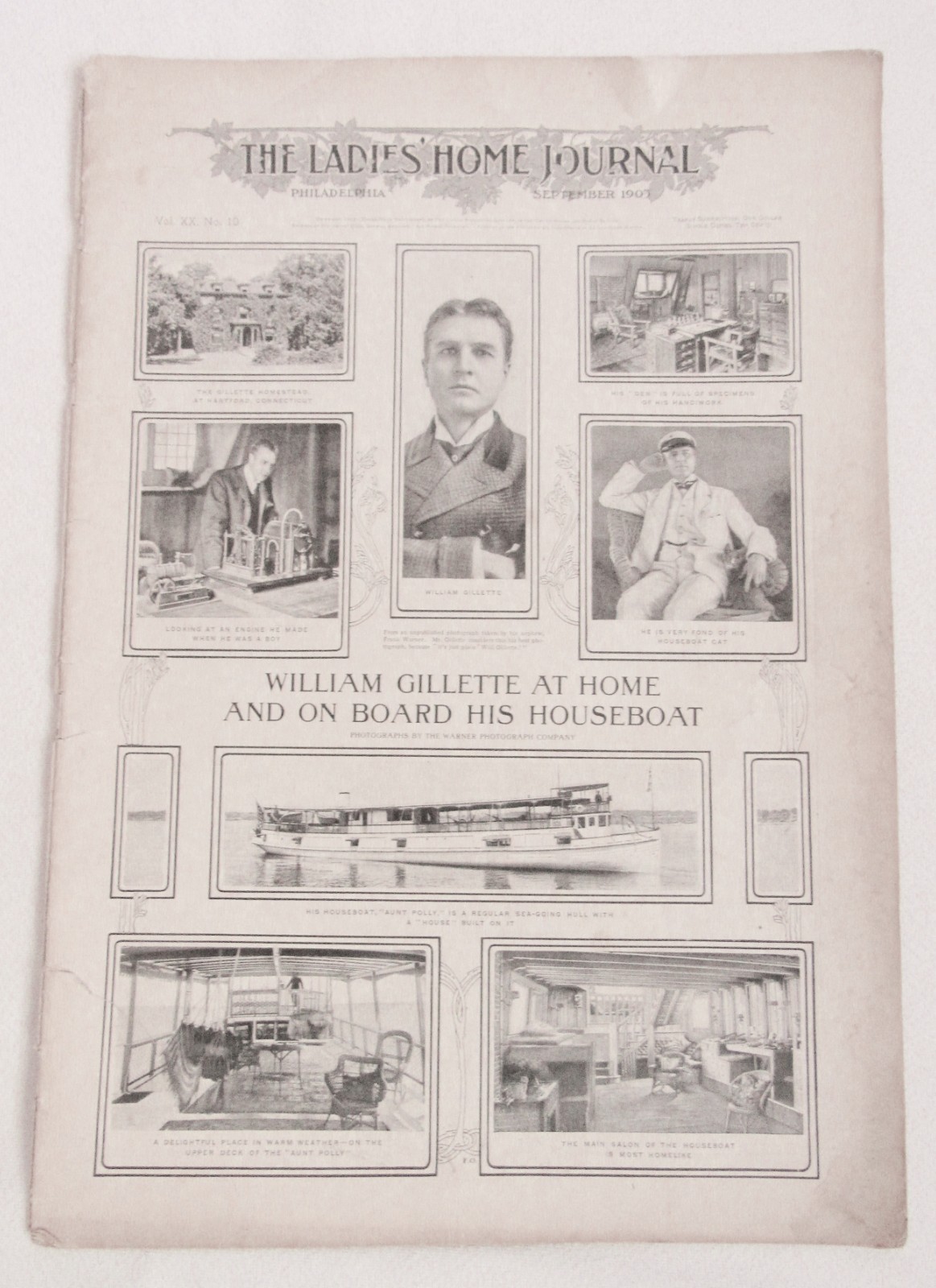 1903 Ladies Home Journal Magazine Advertising Fashion Gillette Homes Articles