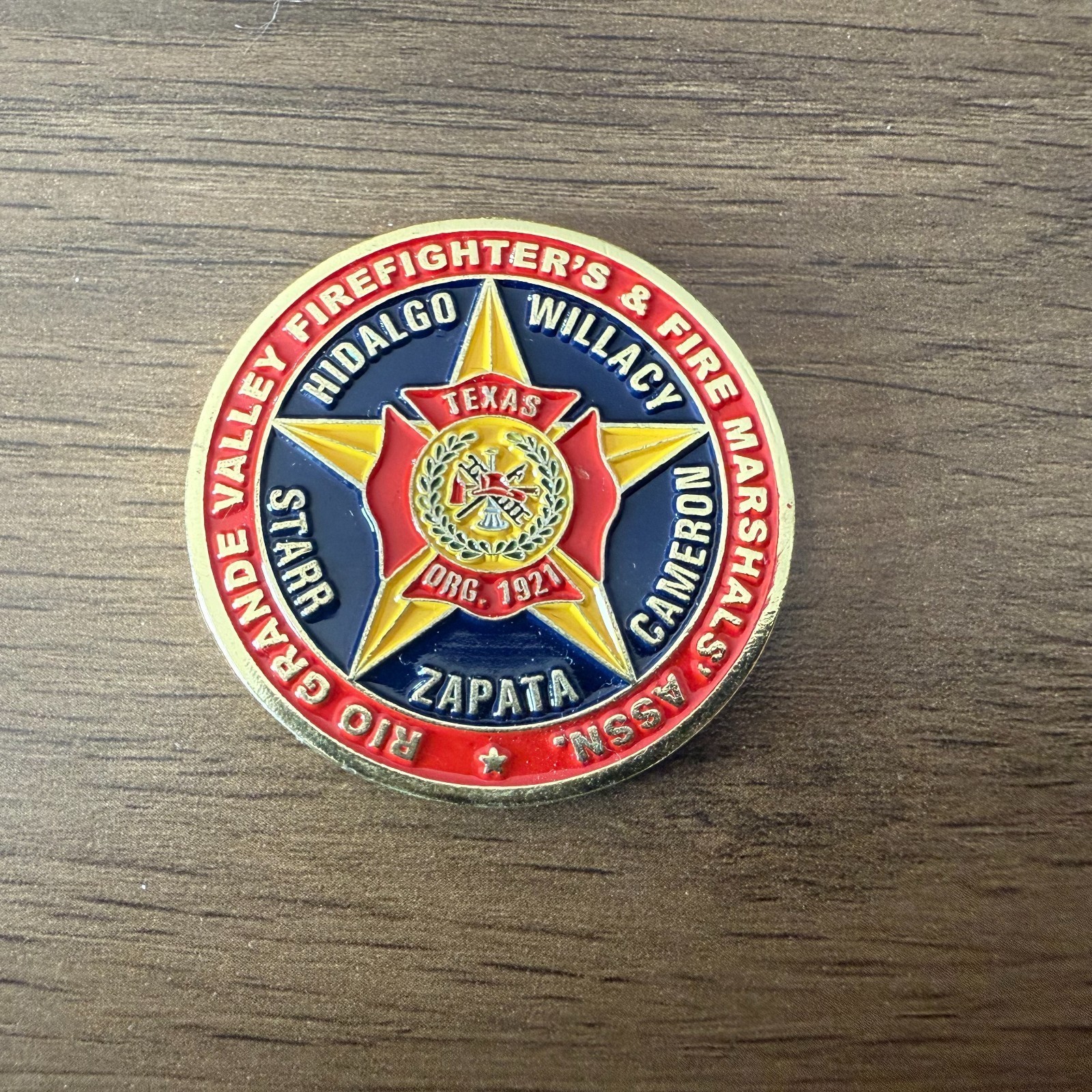 Rio Grande Valley Firefighters McAllen Fire Department Challenge Coin  3#F