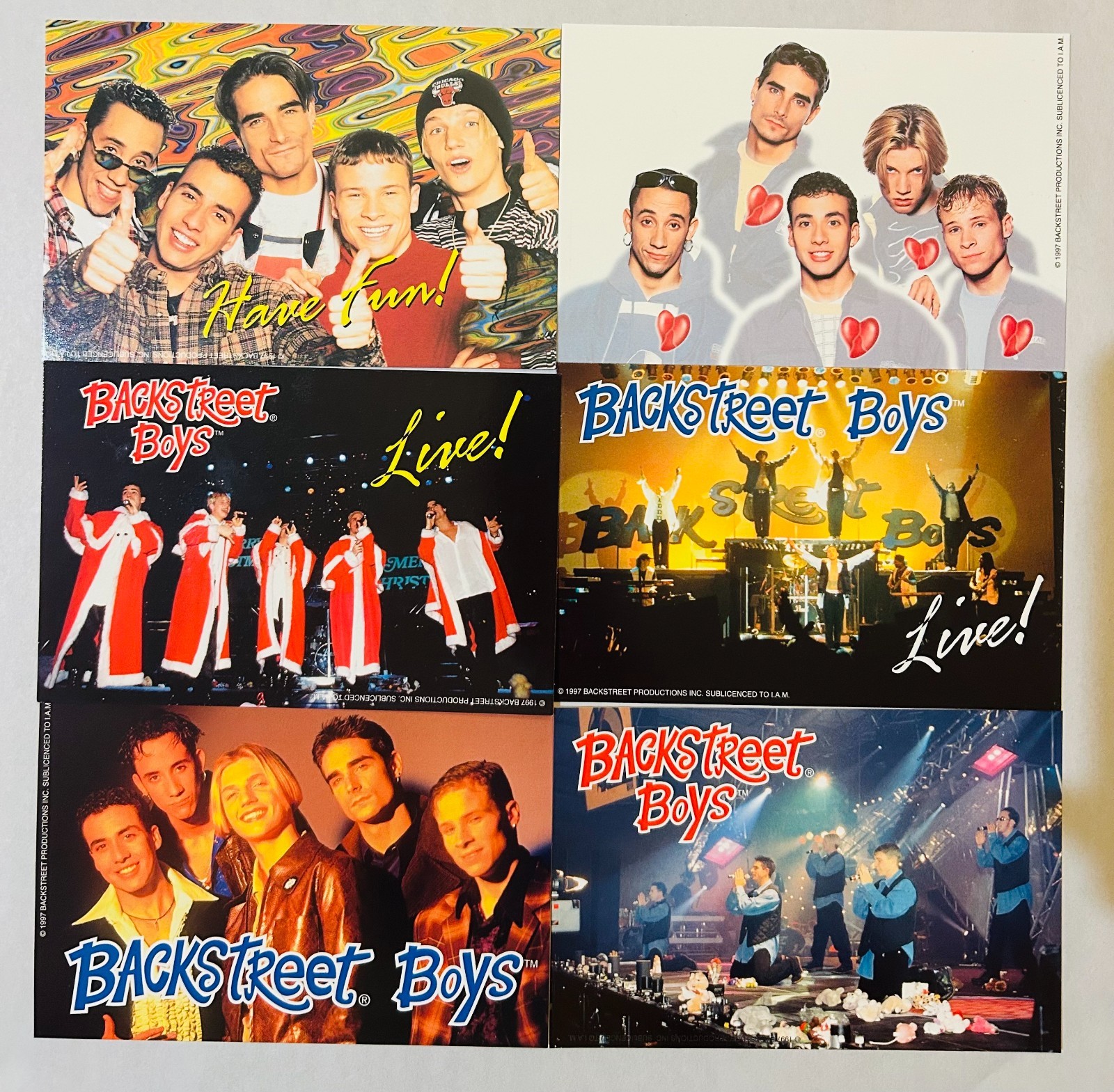 Backstreet Boys Six 4x6 BSB Photos 1998 Lot of 6