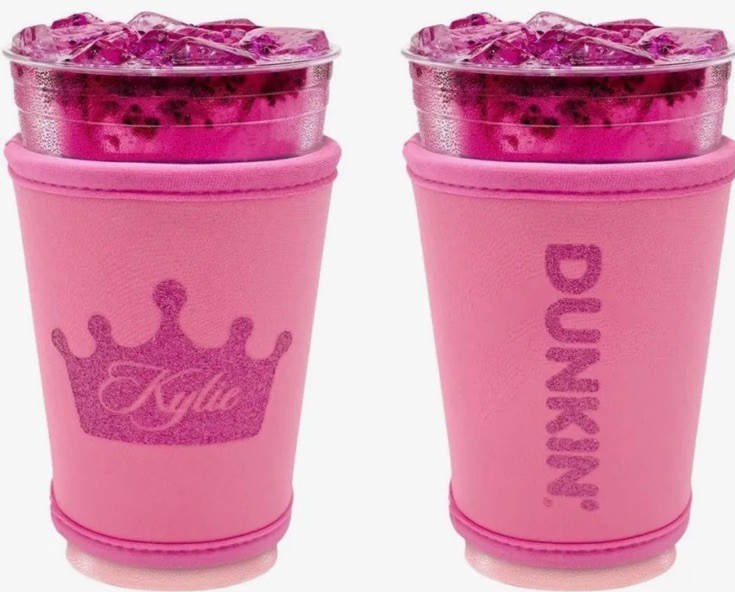 Rare Limited Edition Dunkin' King Kylie Collection Cup Sleeve