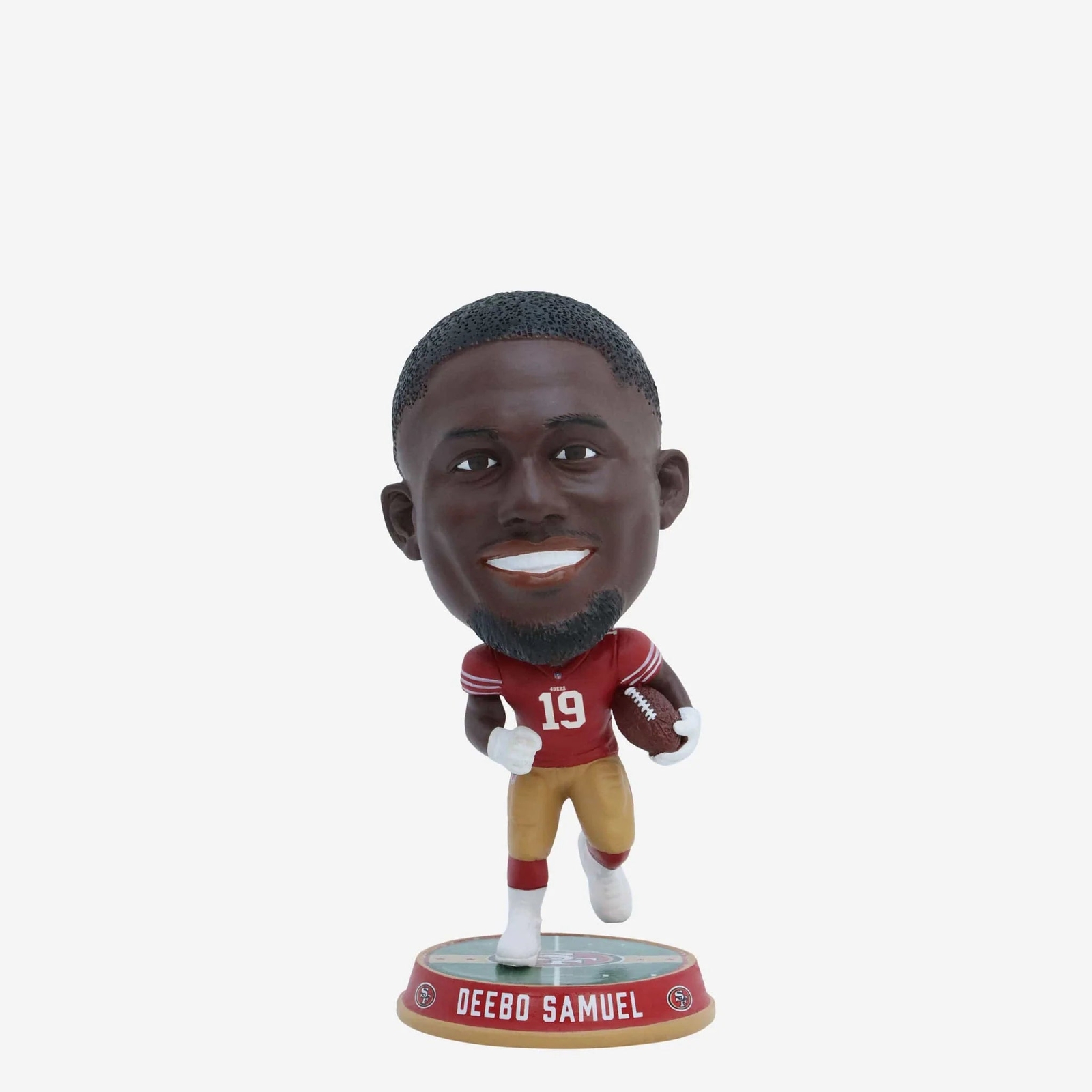 Deebo Samuel San Francisco 49ers Field Stripe Mini Bighead Bobblehead NFL