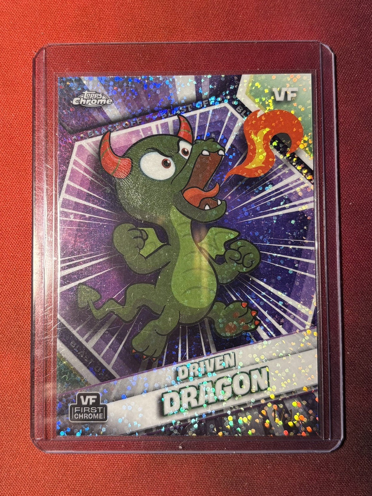 2026 Topps Chrome VeeFriends Driven Dragon ‘First Chrome’ #10 Blast Off 1/1