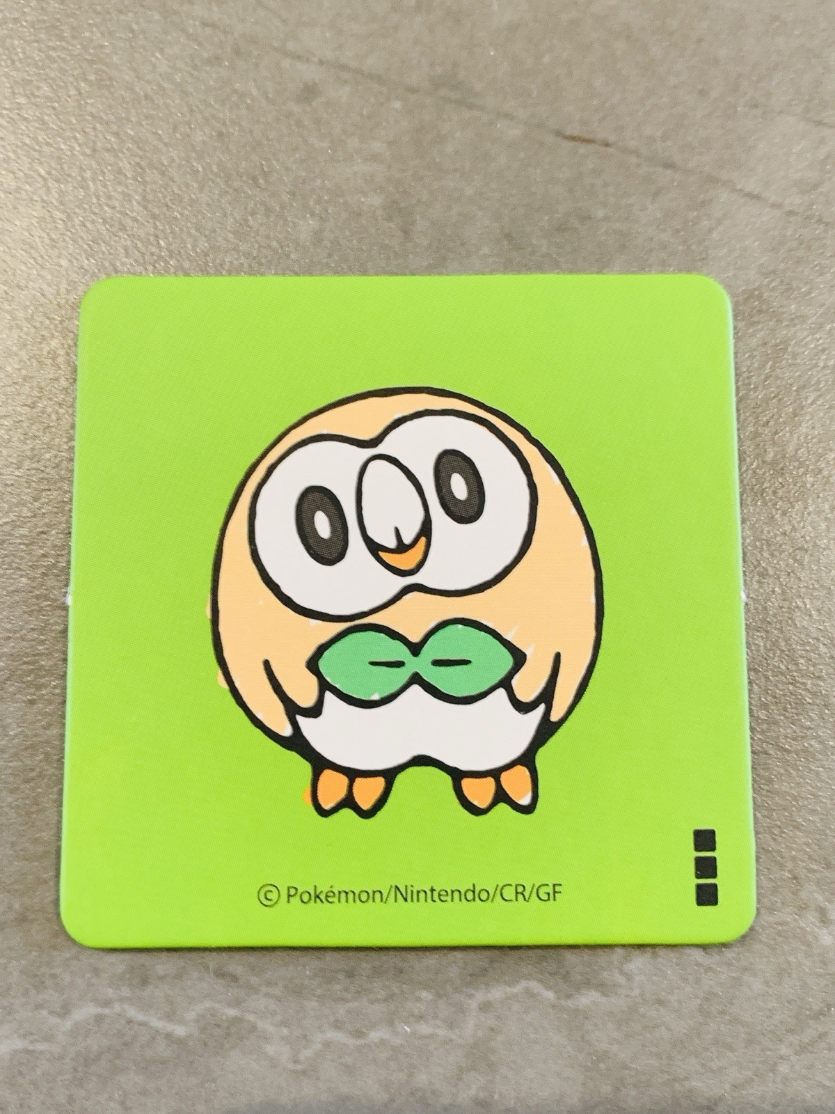 Rowlet  Oshawott Pokemon Mini Card Nintendo From Japan  5-2