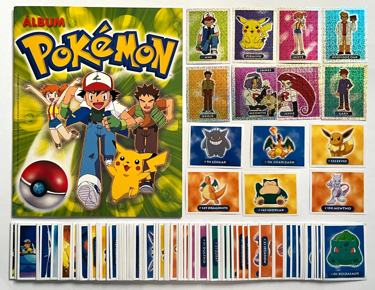 2024 ALBUM POKEMON Navarrete + Full Set 208/208 Stickers + Mini Posters | Peru