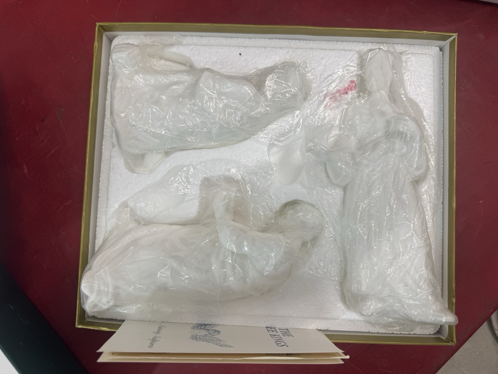 MIB Lenox Fine Bone China Three Kings Nativity Figurines W/ Box & COA