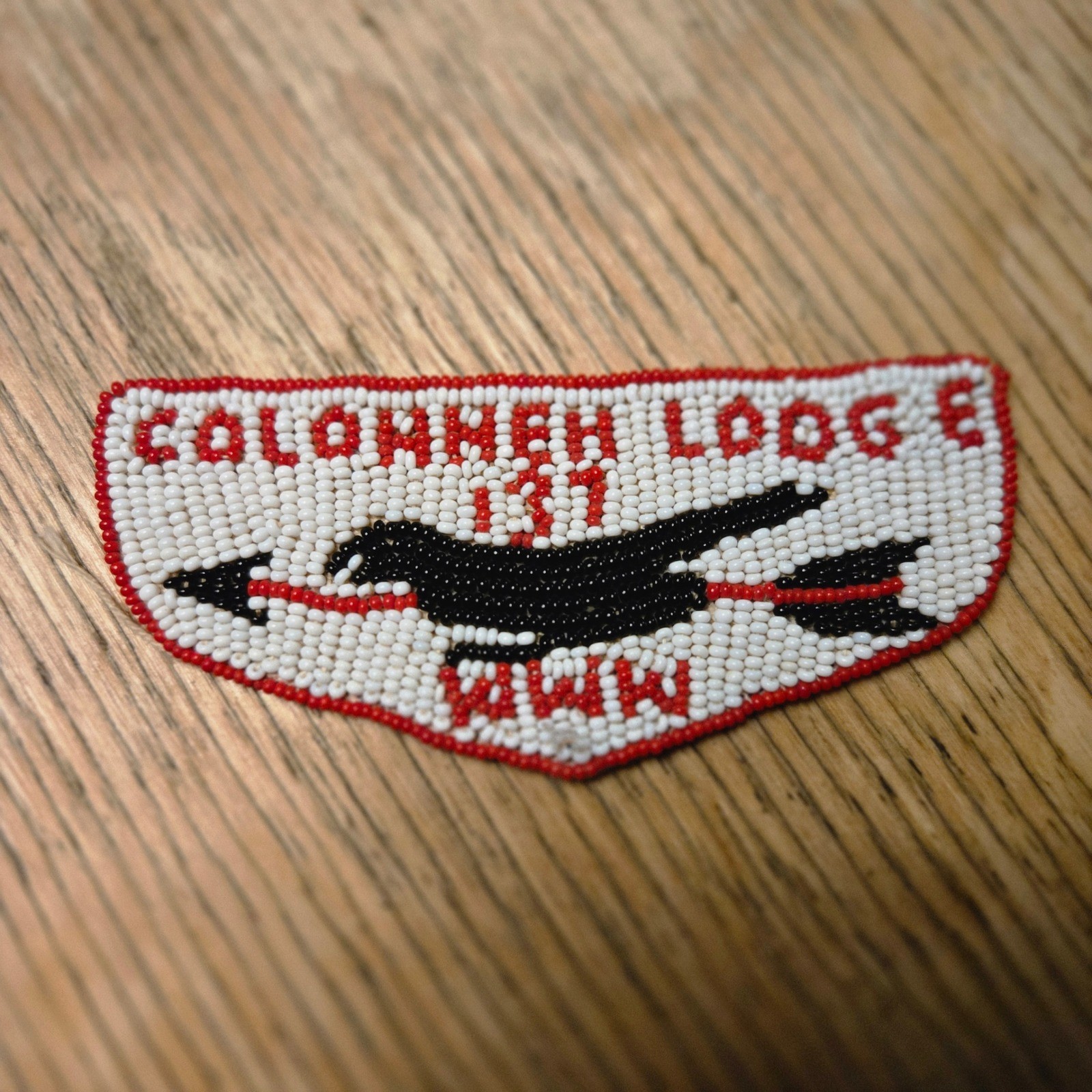 VTG 1960s BSA Colonneh Lodge Patch 137 OA Beaded Flap Houston TX Bird DEADSTOCK