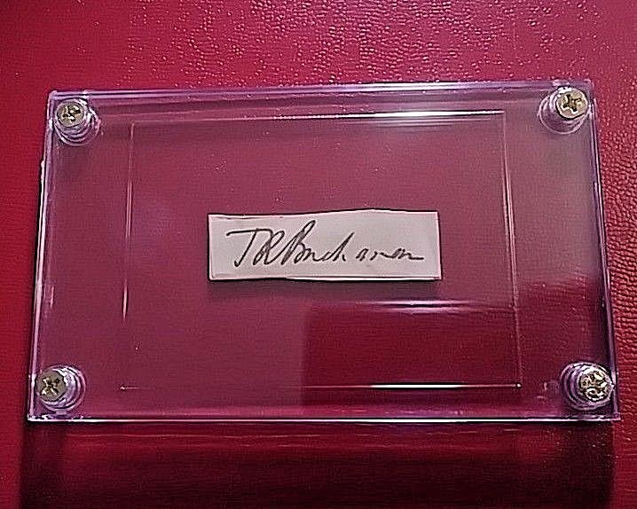 Thomas Ryburn Buchanan, signed signature Scottish Politician 1846-1911 autograph
