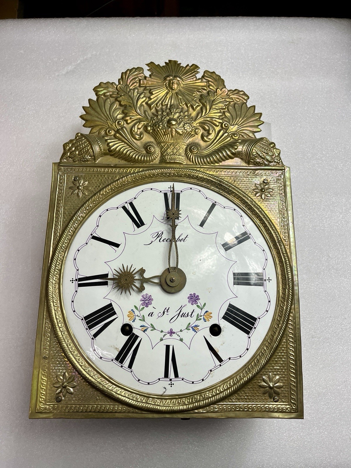 Antique French Morbier Comtoise Clock Movement – Recoubet à St Just – c. 1830s