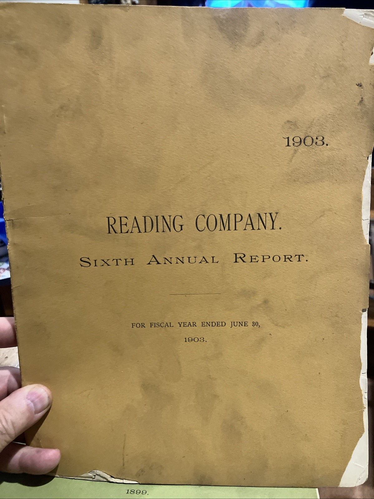 1903 READING COMPANY ANNUAL REPORT, With Map