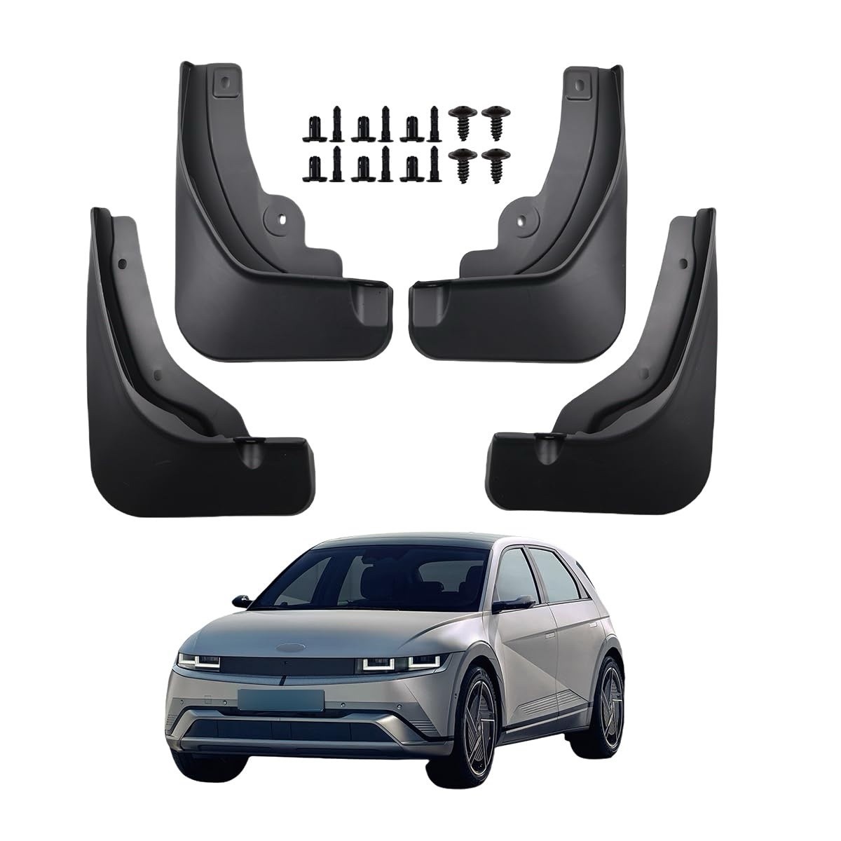 Mud Flaps for 2025 2026 Hyundai Ioniq 5 SE SEL Splash Guards Mud Guards Front & 