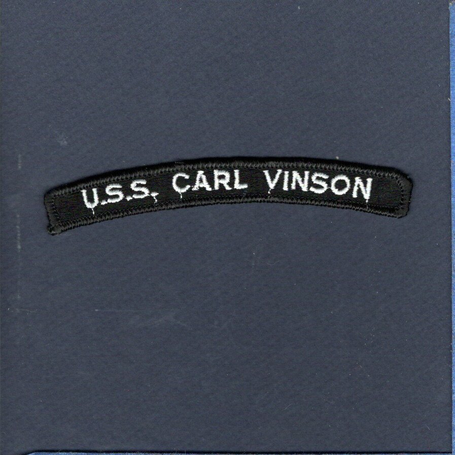 CVN-70 USS CARL VINSON US NAVY Enlisted Uniform Unit Ship Squadron Rocker Patch