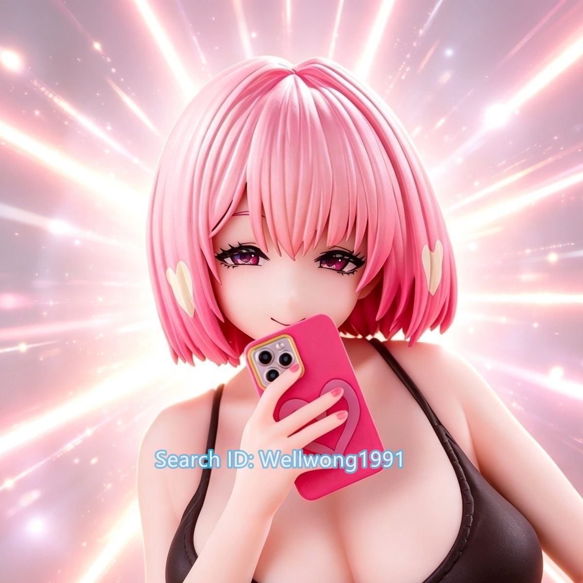 Anime Hentai Sexy Selfie Girl Busty Figure Toy PVC  Statue Model 6.5in No Box