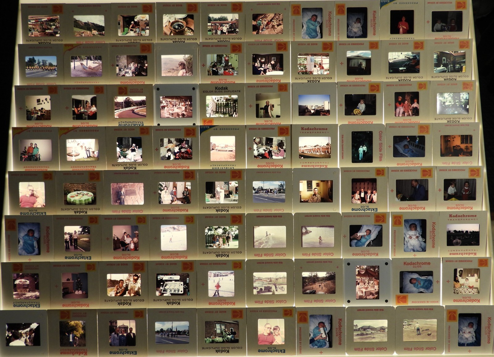 #1 Lot 80 Vtg 1970s Color Photo SLIDES American Family Home Life Men Women Kids