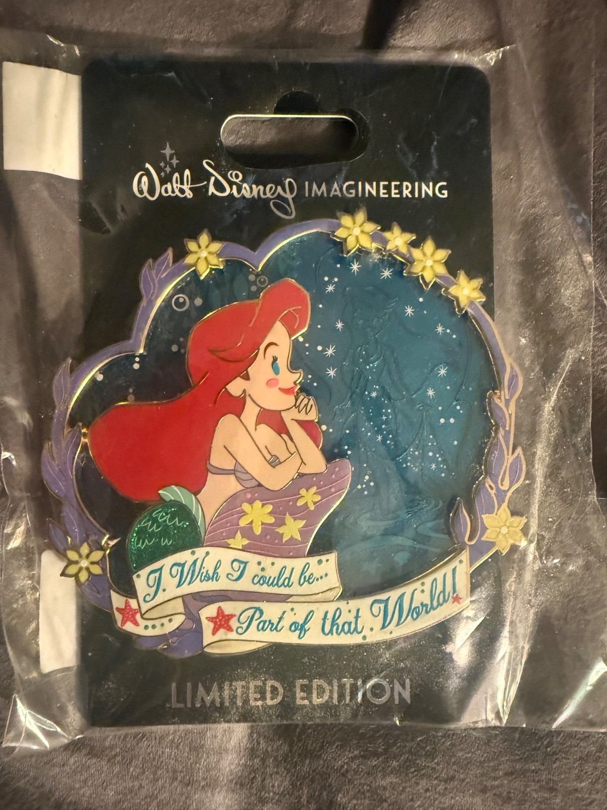 Disney WDI MOG  Ariel I Wish pin