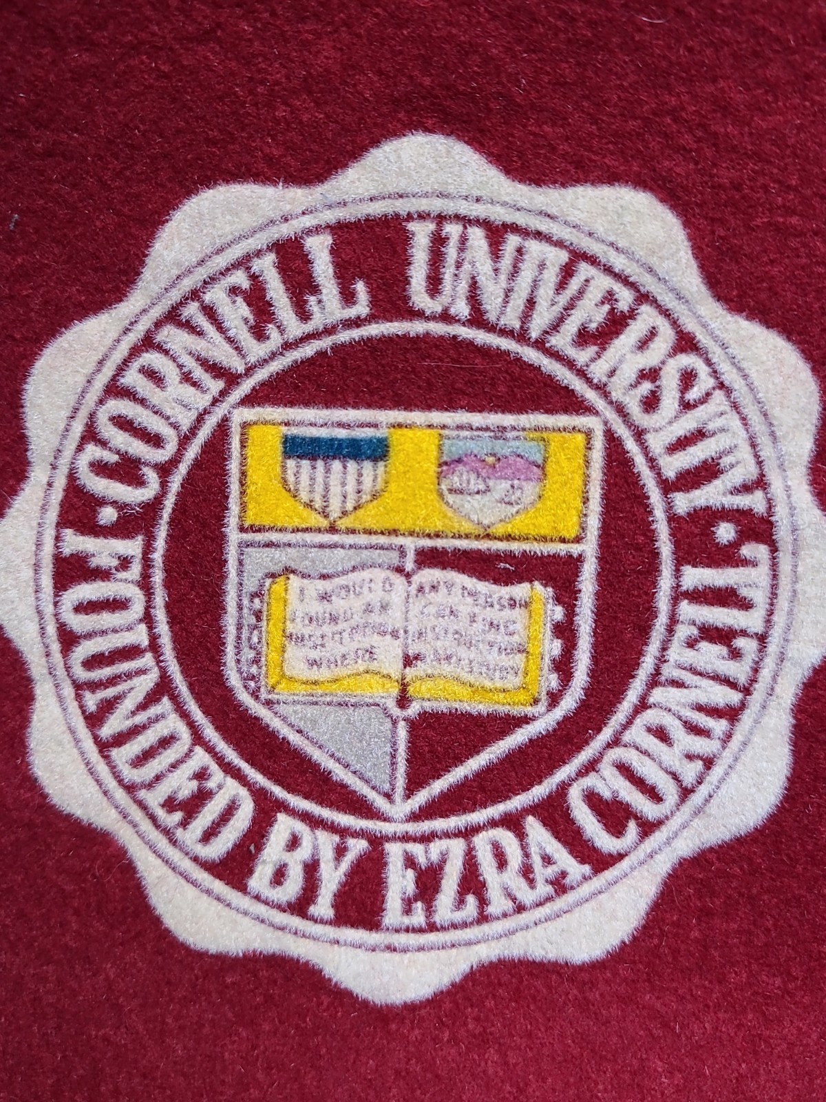 CORNELL UNIVERSITY - Felt Pennant - BIG RED  Ithaca, New York - VTG Original Tag