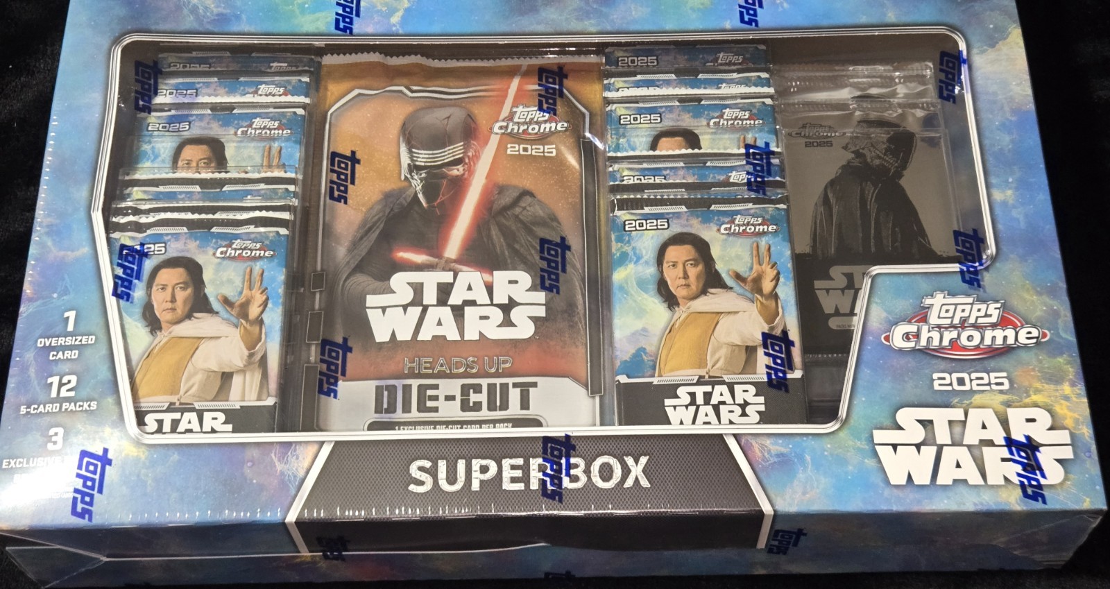 Topps Chrome Star Wars Super Box 2025 Costco Exclusive Trading Cards -unopened