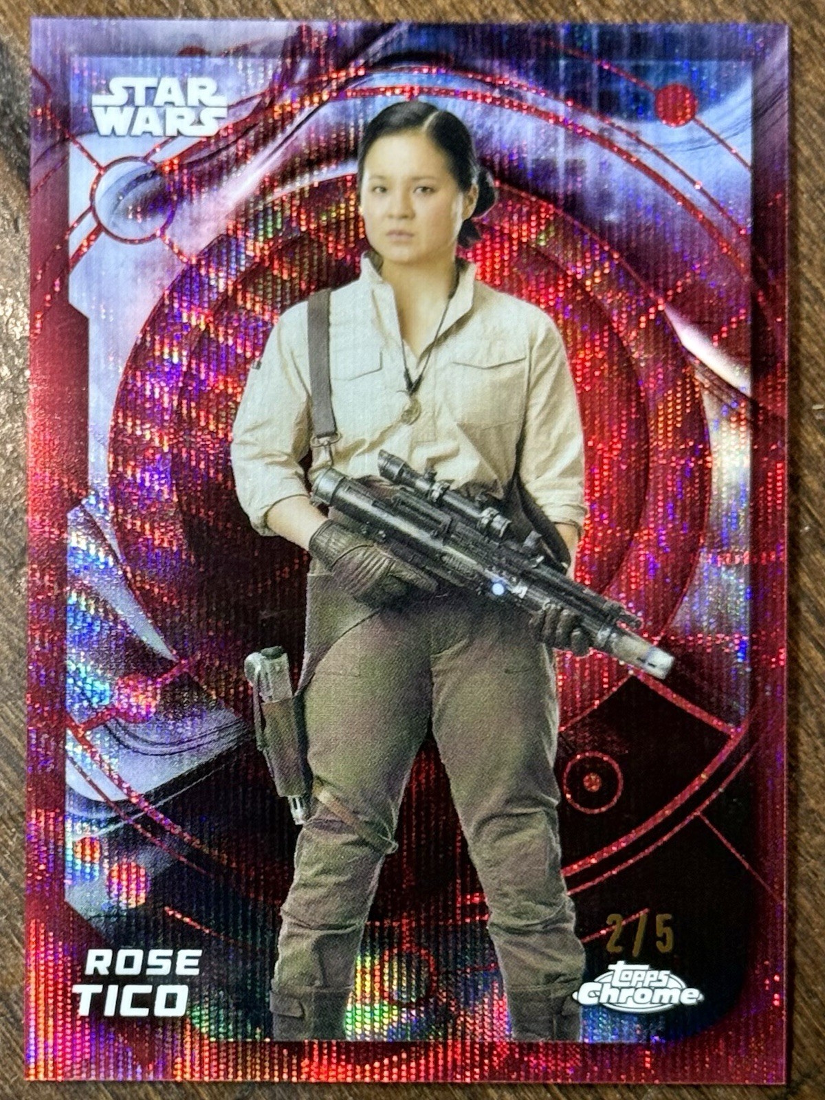 ROSE TICO • 2026 TOPPS CHROME STAR WARS | RED WAVE 2/5