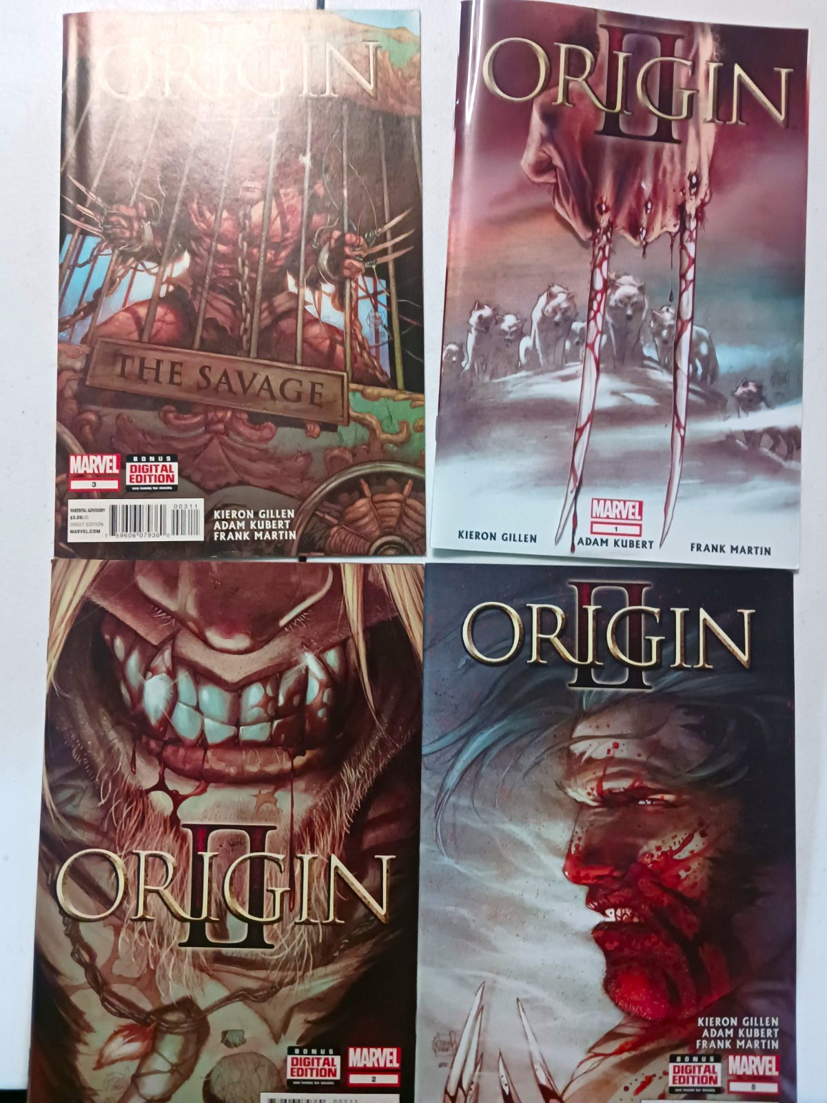 Marvel Origin II Wolverine Lot of 4 Comic Books Issues #1 #2 #3 #5