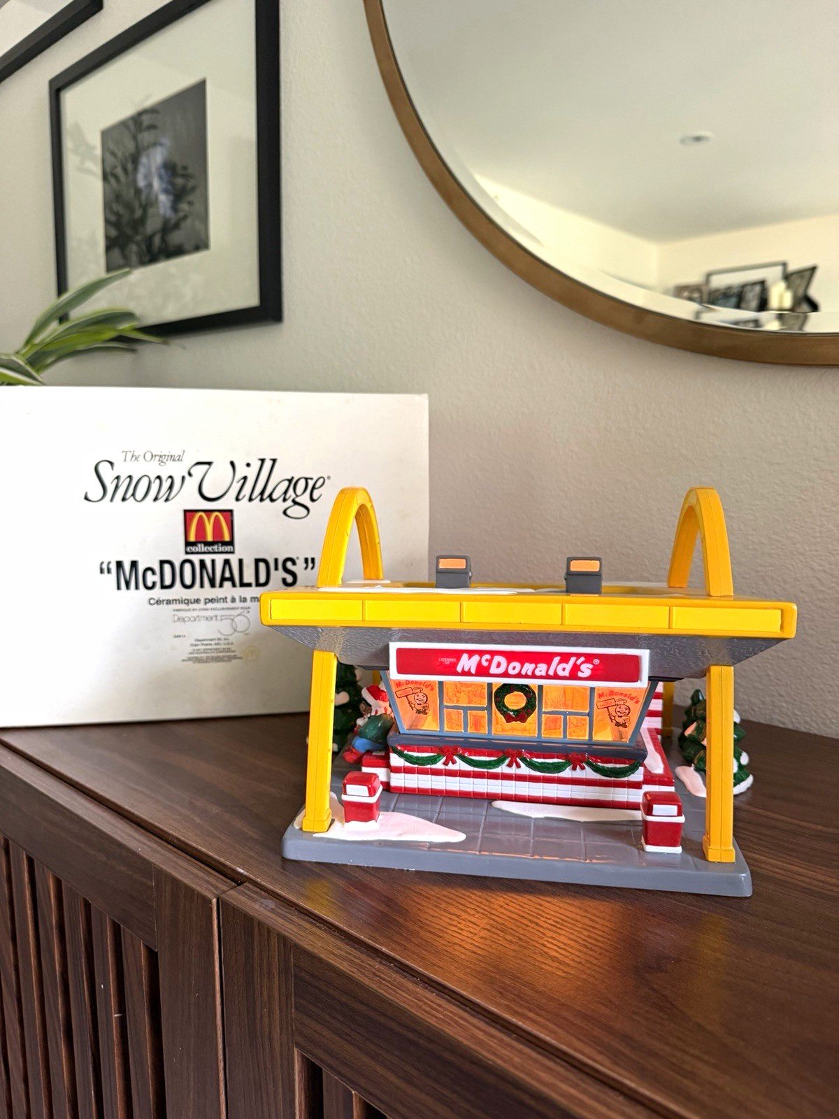 Department 56 Original Snow Village McDonald’s 54914 1997 Lighted w/ Box Tested