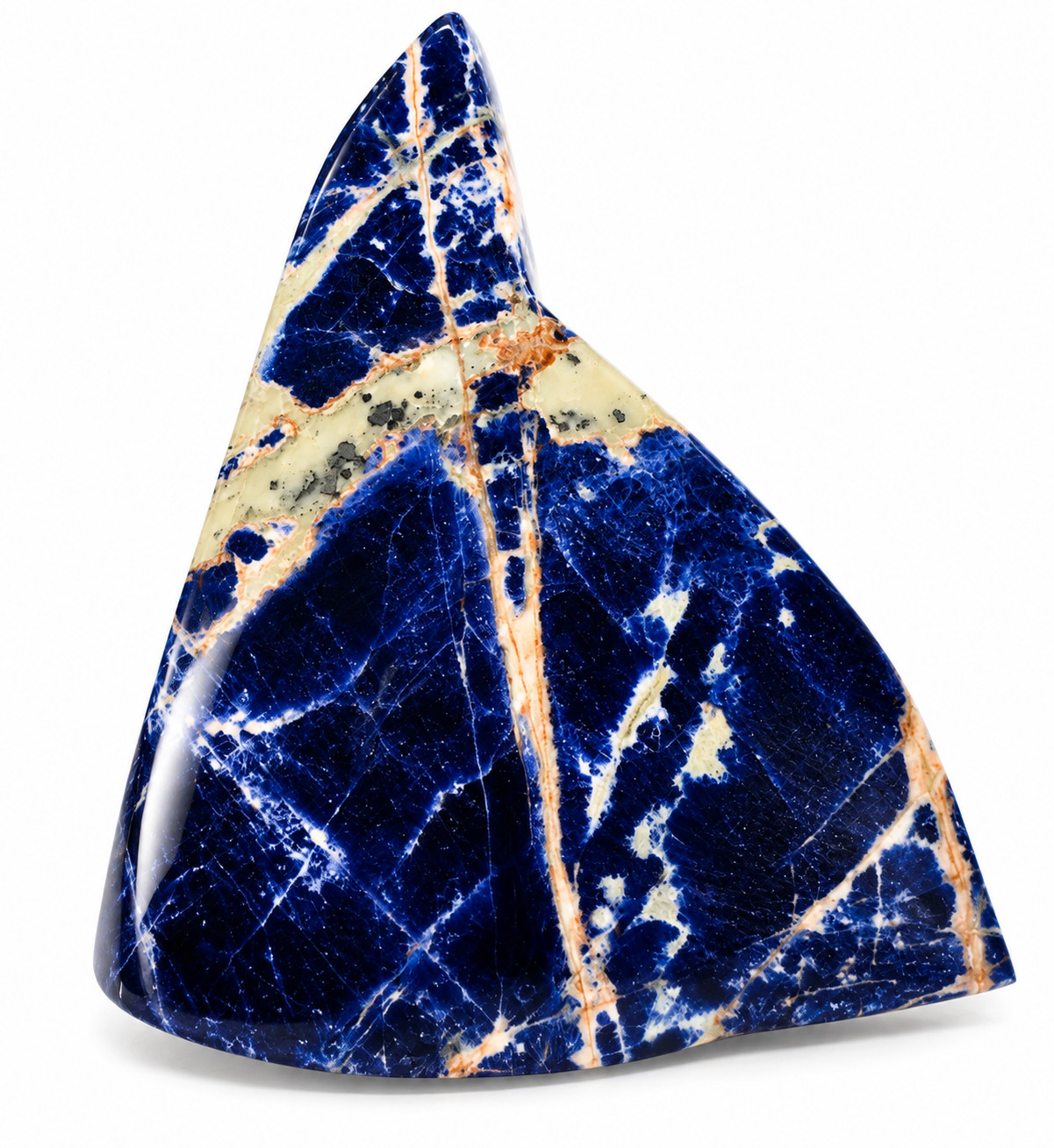 Rare Sunset Sodalite Flame Freeform Crystal 1.6kg 3.53lb Large Blue Stone Decor