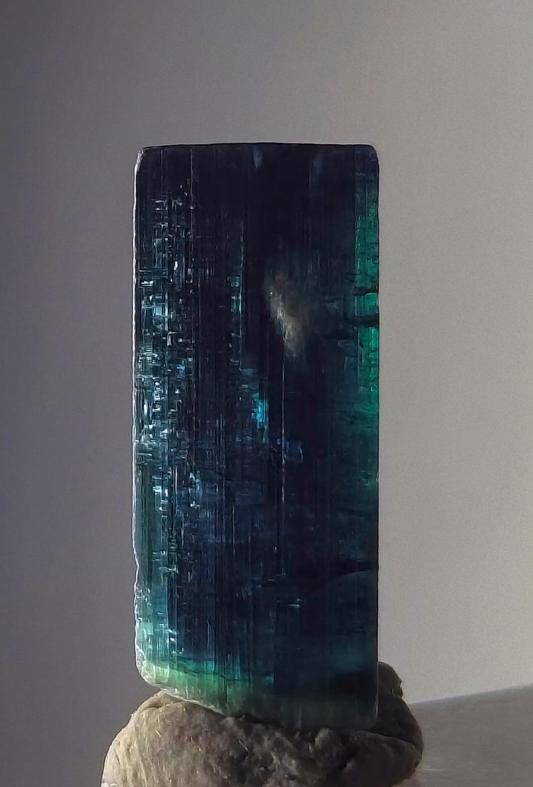 Amazing Indicolite Terminated Tourmaline Crystal From Afghanistan