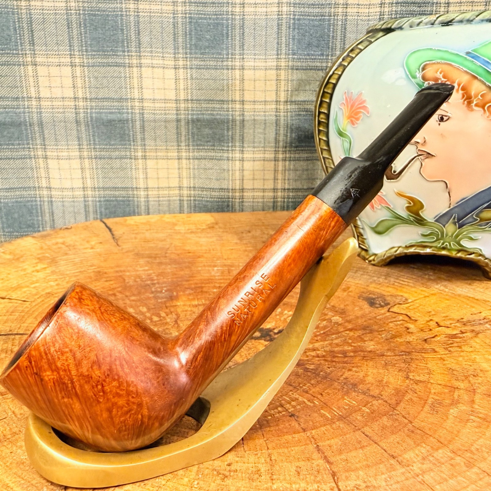 Vintage SUNRISE NATURAL By COMOY’S Export 212 Lovat Briar Estate Tobacco Pipe