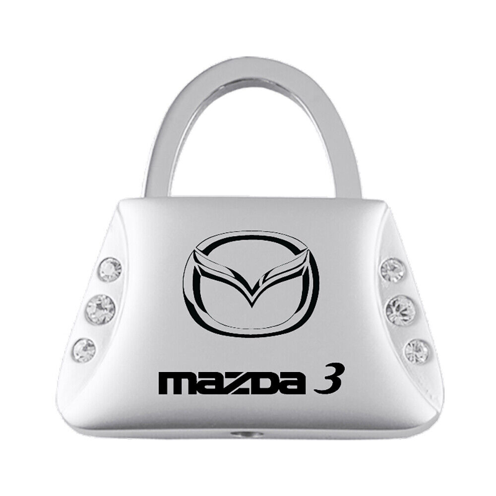 Mazda 3 Keychain & Keyring - Purse Shape Key Chain with Crystals Bling