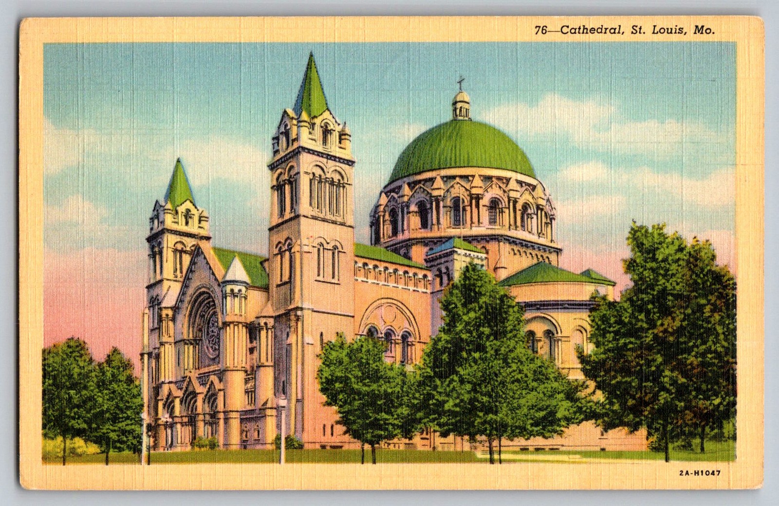 Postcard - Cathedral, St. Louis, Mo.