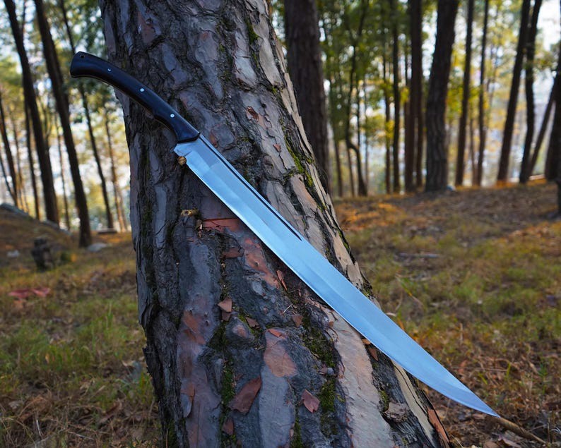 Custom Handmade Carbon Steel Blade Survival Viking Sword| Hunting Sword| Camping