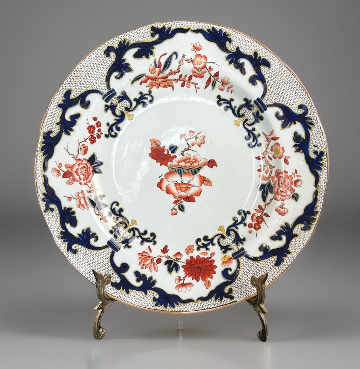 Antique Mintons Imari Style Plate  c1890 5192 England 10”