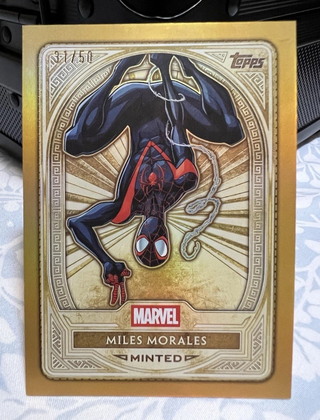 2025 Topps Marvel Mint— Miles Morales - GOLD /50