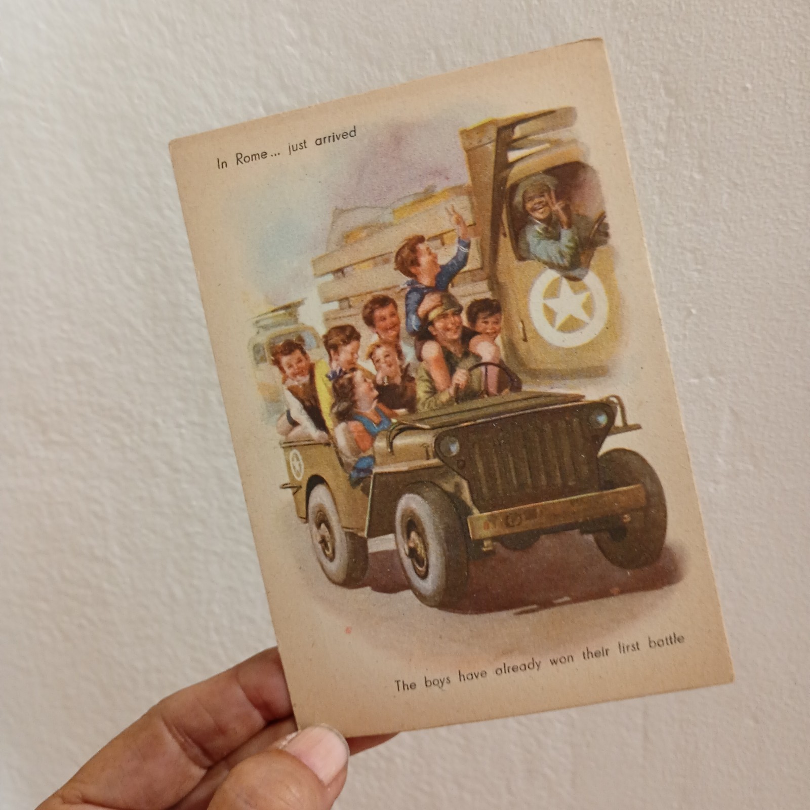 POSTCARD ILL.A.CIRIELLO 1946/47 OFF.PROPAGANDA USA UNTRAVELED AS PHOTO