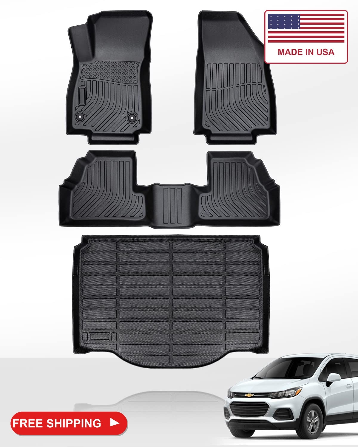 Floor Mats for Chevy Trax 2014-2023 for Buick Encore 2013-2023