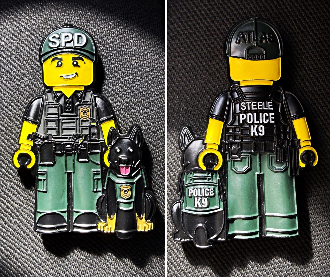SPD Police LEGO K9 Challenge Coin