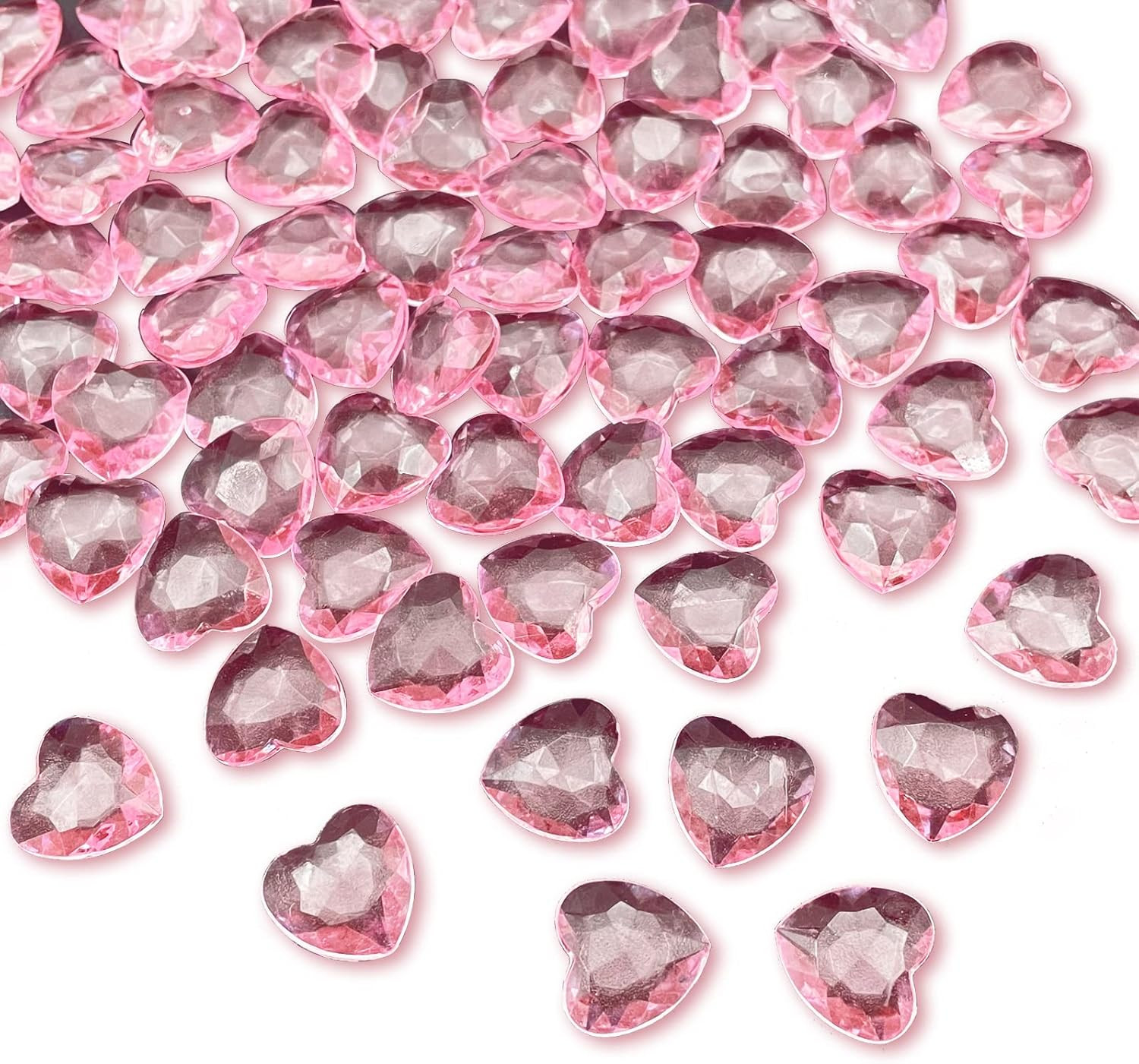 Acrylic Hearts, 1000Pcs Small Plastic Hearts, Tiny Plastic Heart Valentine\'S Day Acrylic Hearts, 1000Pcs Small Plastic Hearts, Tiny Plastic Heart Valentine\'S Day