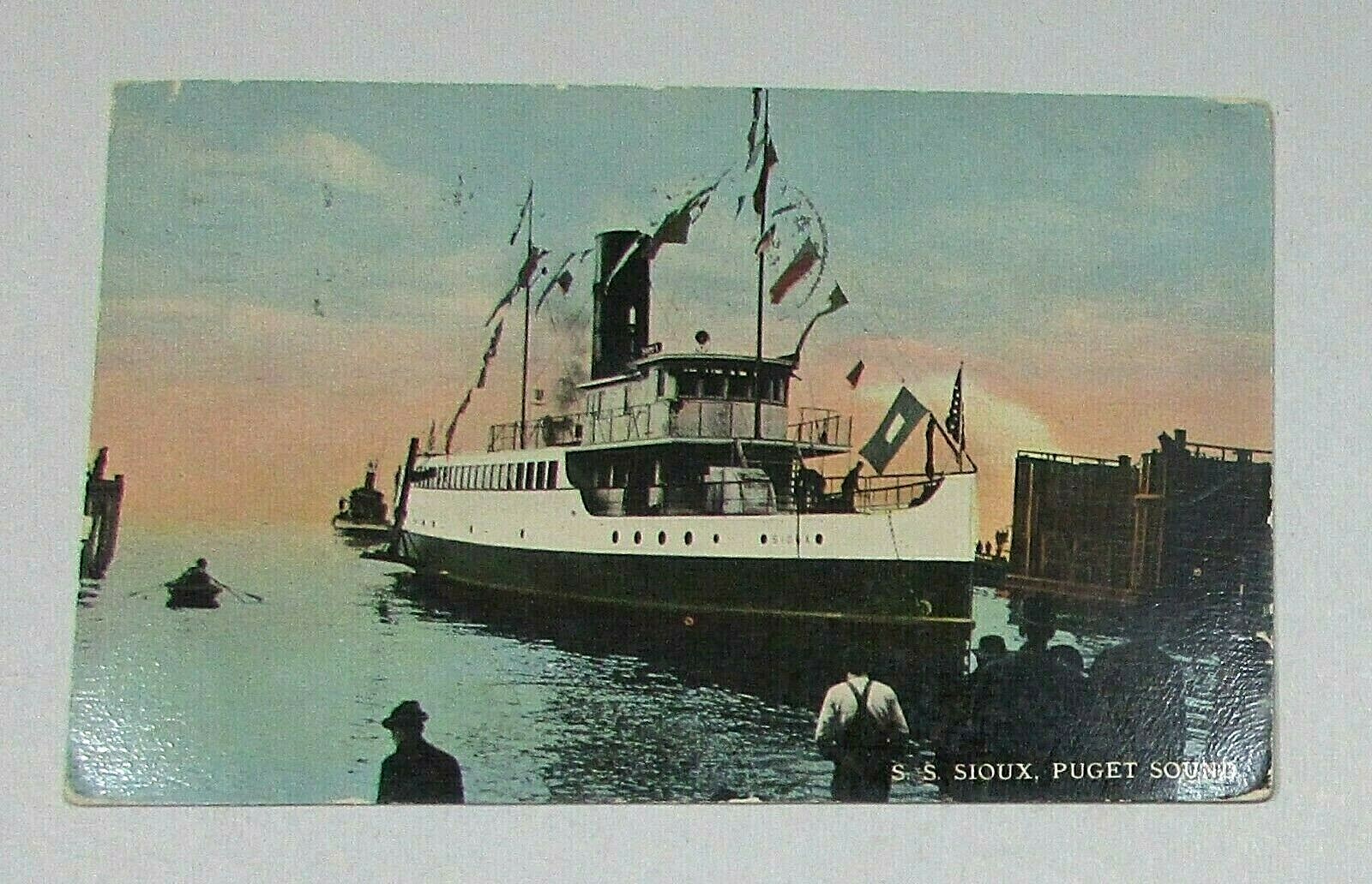 1913 SS Soux Puget Sound Postcard Worlds Panama Pacific Exposition 1915 FREE S/H